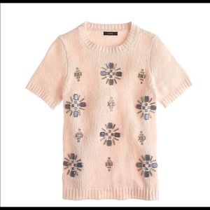 NWT J. CREW EMBELLISHED SWEATER size M